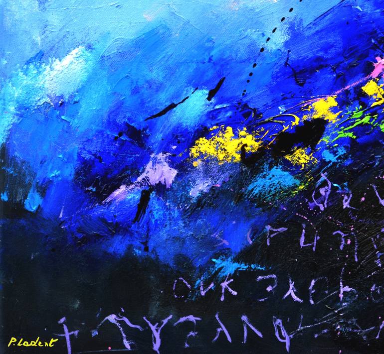 Original Abstract Painting by Pol Ledent