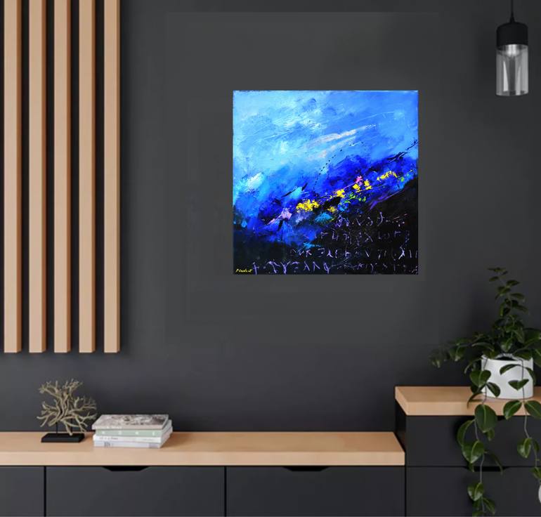 Original Abstract Painting by Pol Ledent