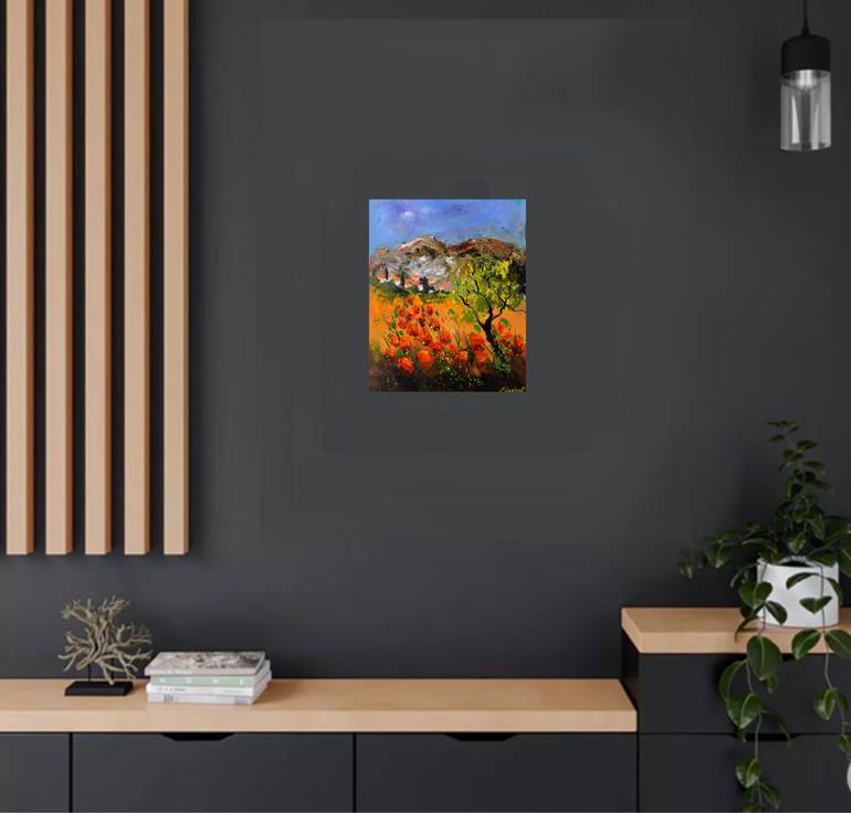 Original Impressionism Floral Painting by Pol Ledent