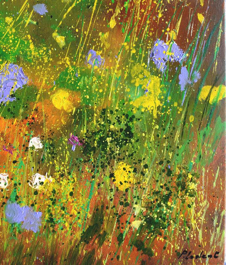 Original Impressionism Floral Painting by Pol Ledent