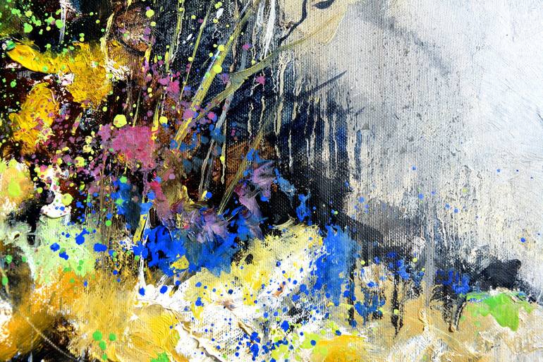 Original Floral Painting by Pol Ledent