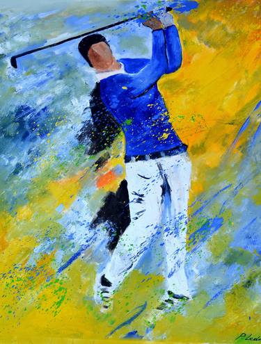 Print of Impressionism Sport Paintings by Pol Ledent