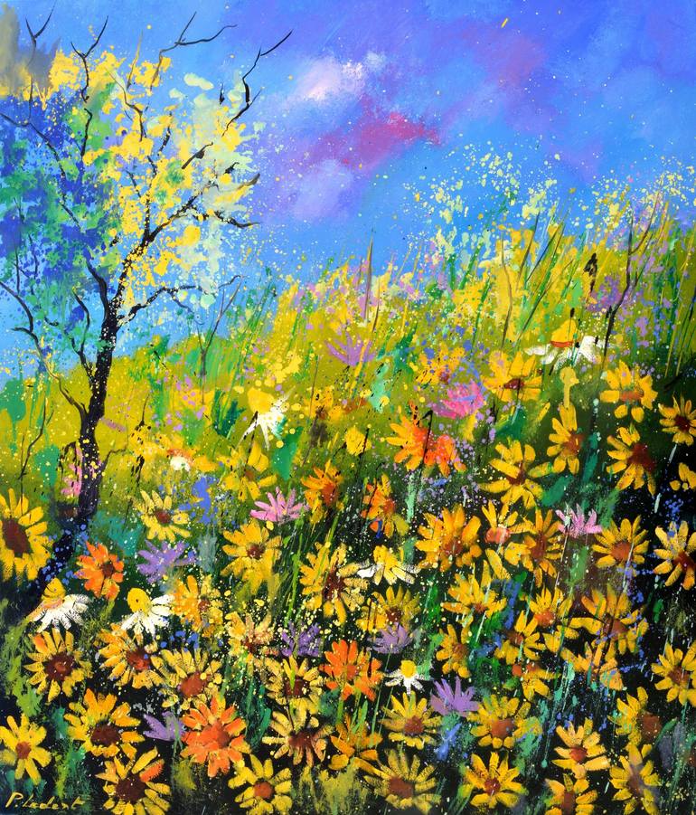 Daisies Painting by Pol Ledent | Saatchi Art