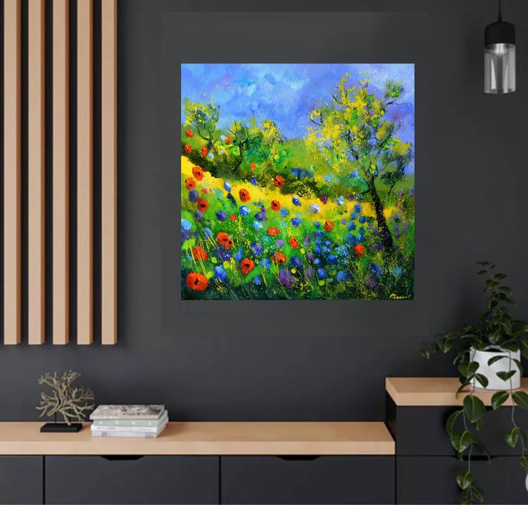 Original Impressionism Landscape Painting by Pol Ledent