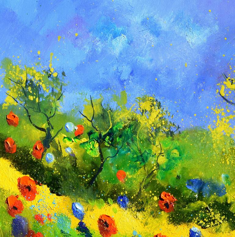 Original Impressionism Landscape Painting by Pol Ledent