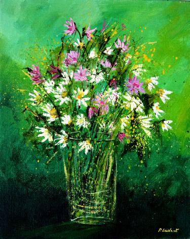 Original Impressionism Floral Paintings by Pol Ledent