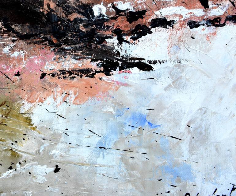 Original Abstract Painting by Pol Ledent