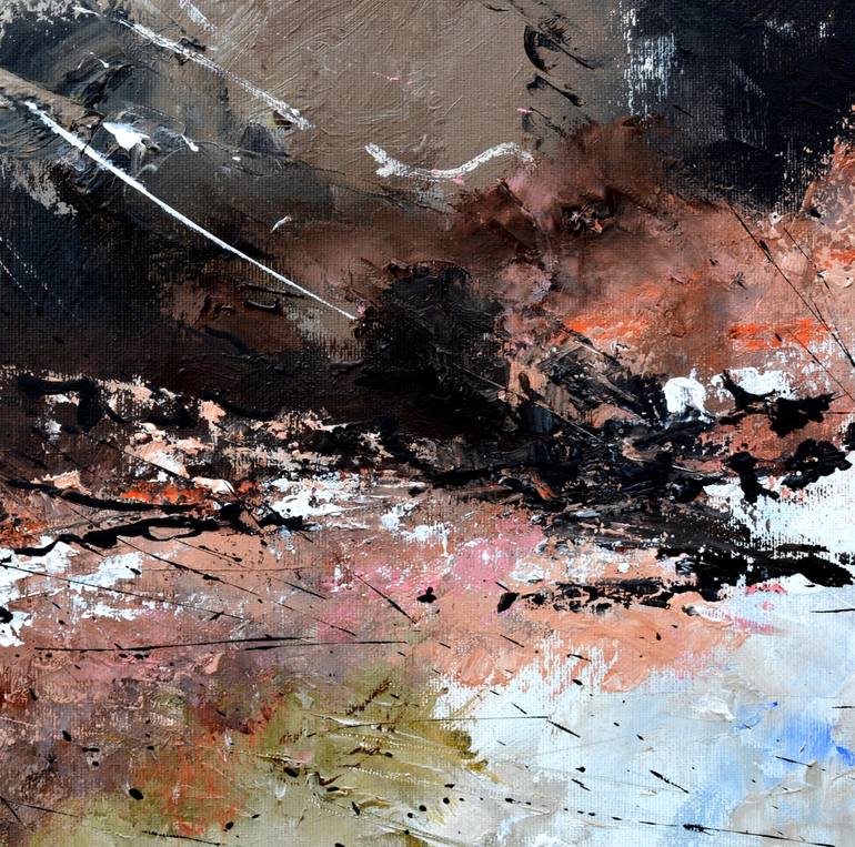 Original Abstract Painting by Pol Ledent