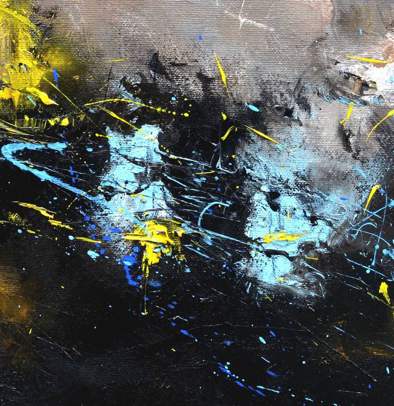Original Abstract Painting by Pol Ledent