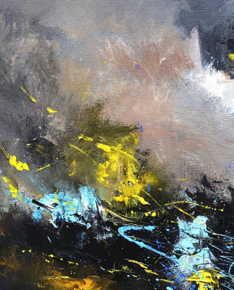 Original Abstract Painting by Pol Ledent