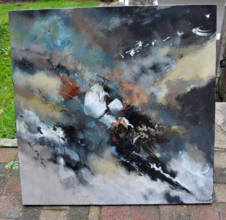 Original Abstract Painting by Pol Ledent