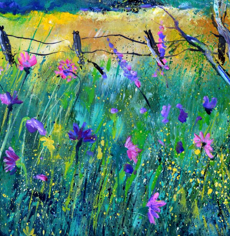 Original Impressionism Botanic Painting by Pol Ledent