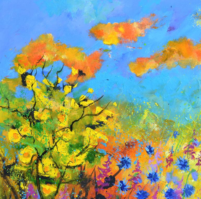 Original Impressionism Landscape Painting by Pol Ledent