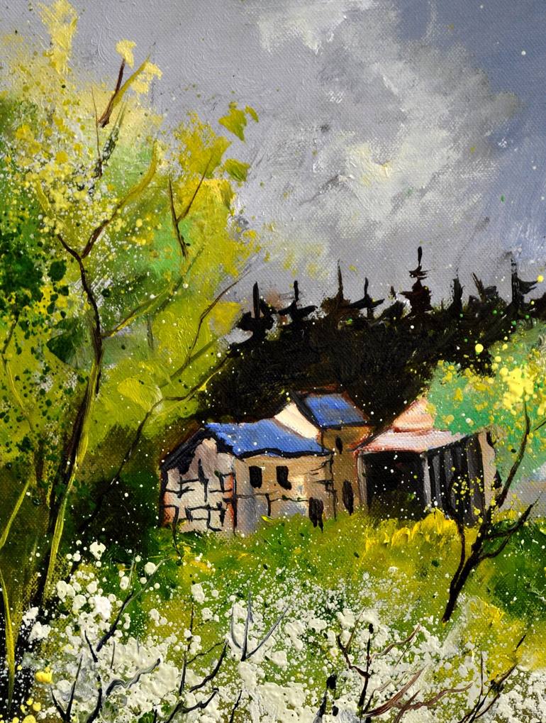 Original Impressionism Landscape Painting by Pol Ledent