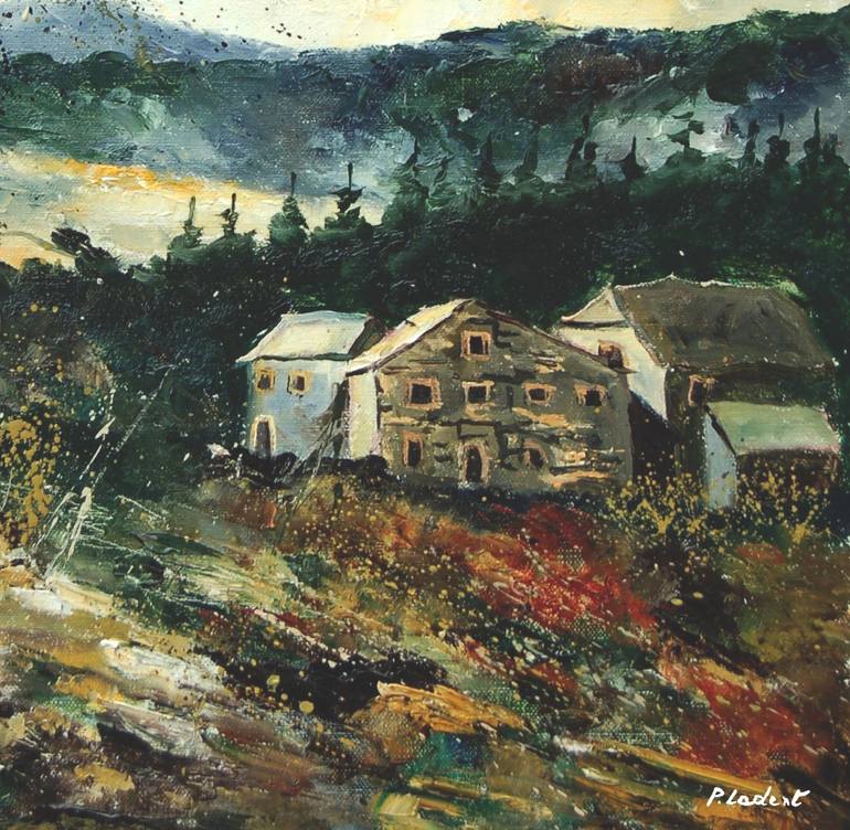 Original Impressionism Landscape Painting by Pol Ledent