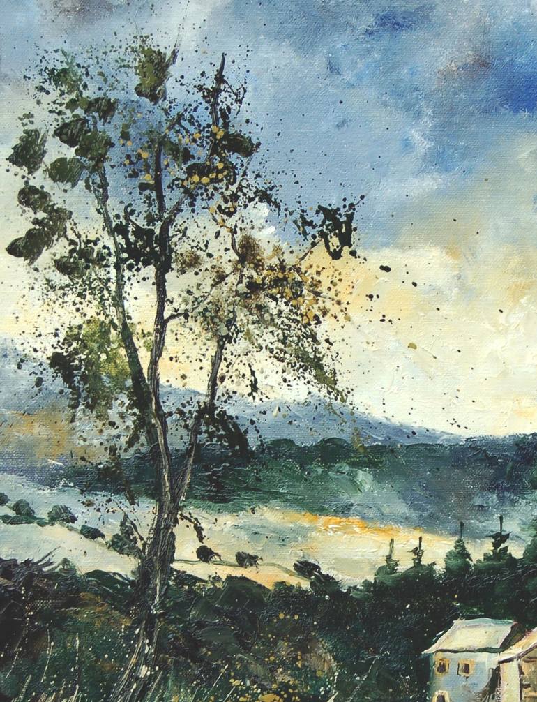 Original Impressionism Landscape Painting by Pol Ledent