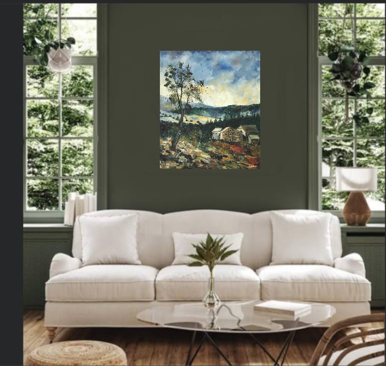 Original Impressionism Landscape Painting by Pol Ledent