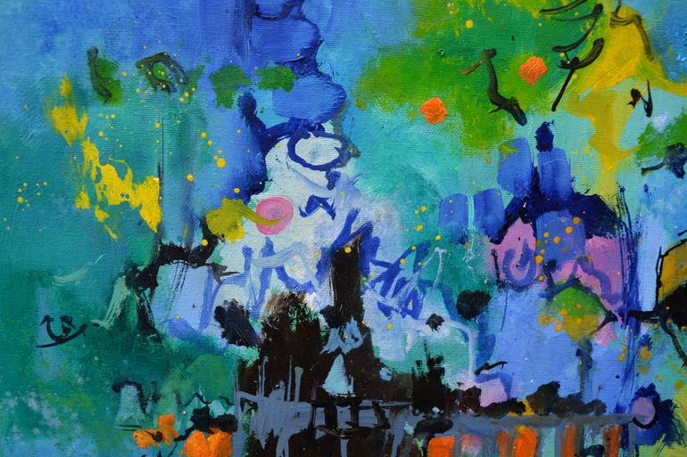 Original Abstract Painting by Pol Ledent