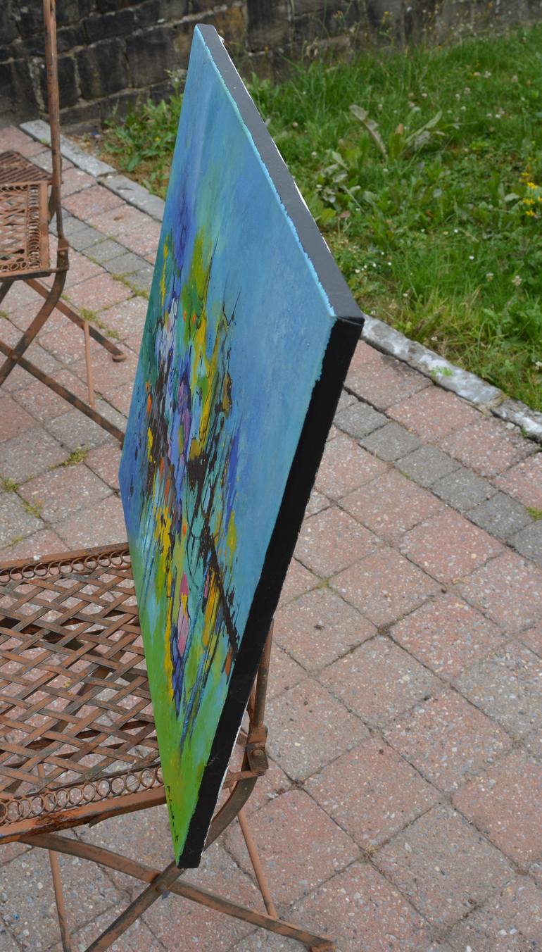 Original Abstract Painting by Pol Ledent