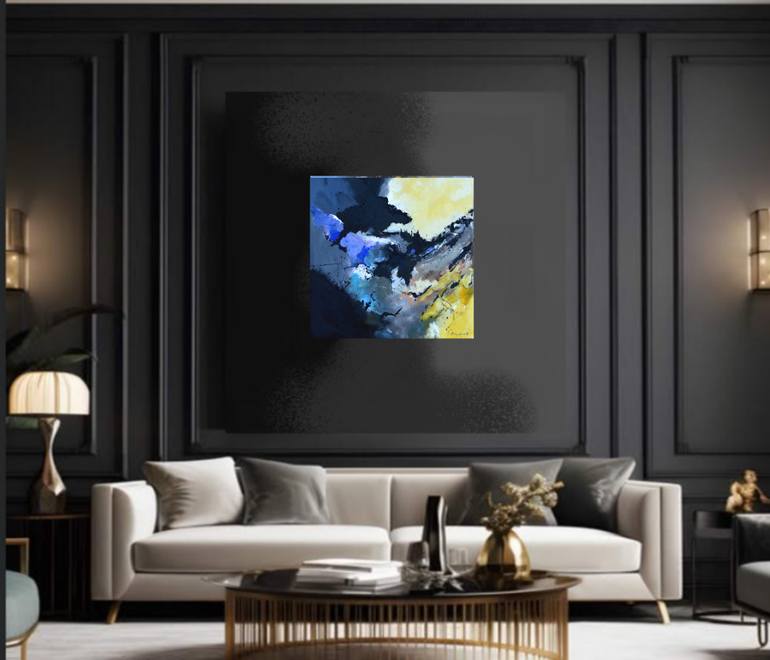 Original Abstract Painting by Pol Ledent