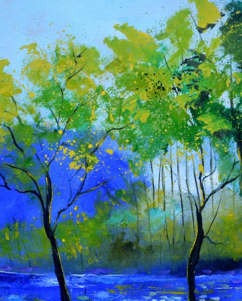 Original Impressionism Landscape Painting by Pol Ledent