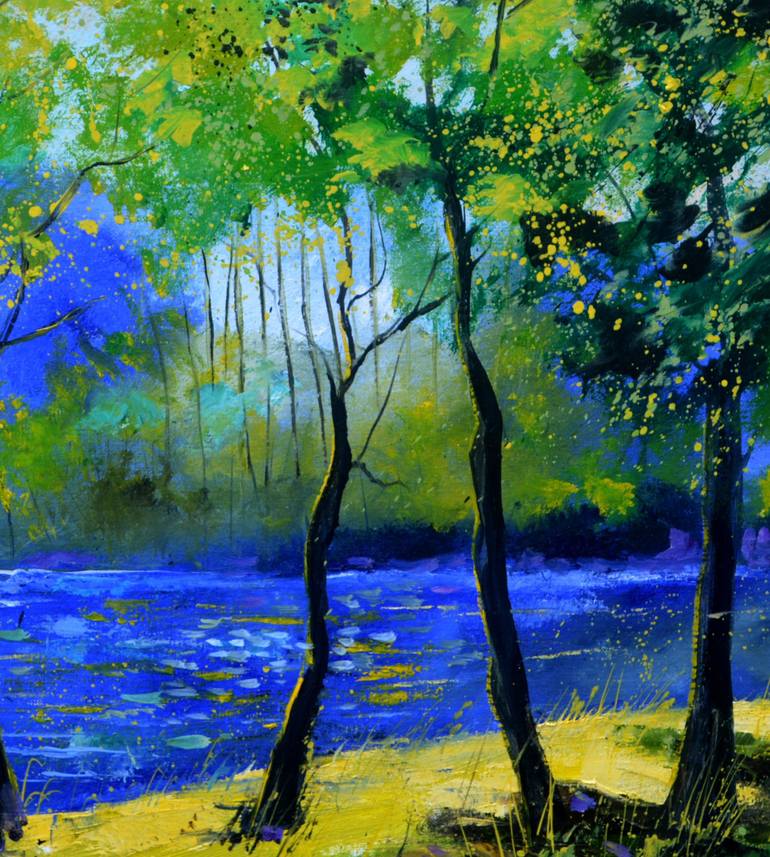 Original Impressionism Landscape Painting by Pol Ledent