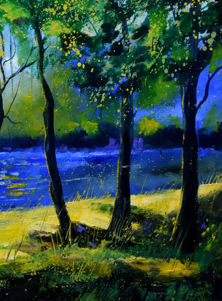 Original Impressionism Landscape Painting by Pol Ledent