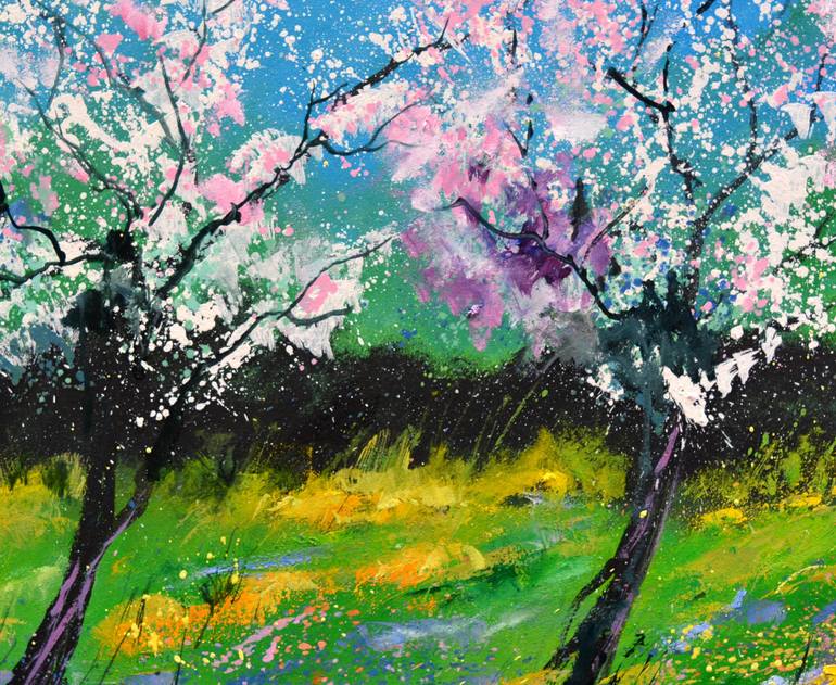 Original Impressionism Landscape Painting by Pol Ledent