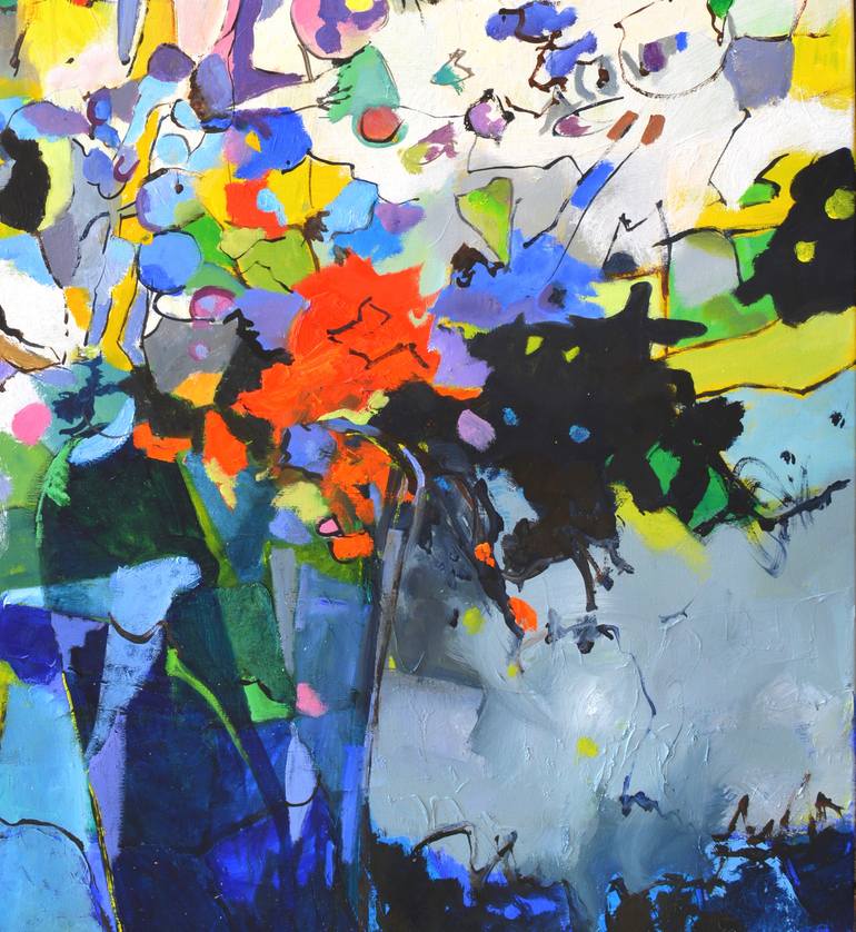 Original Abstract Painting by Pol Ledent