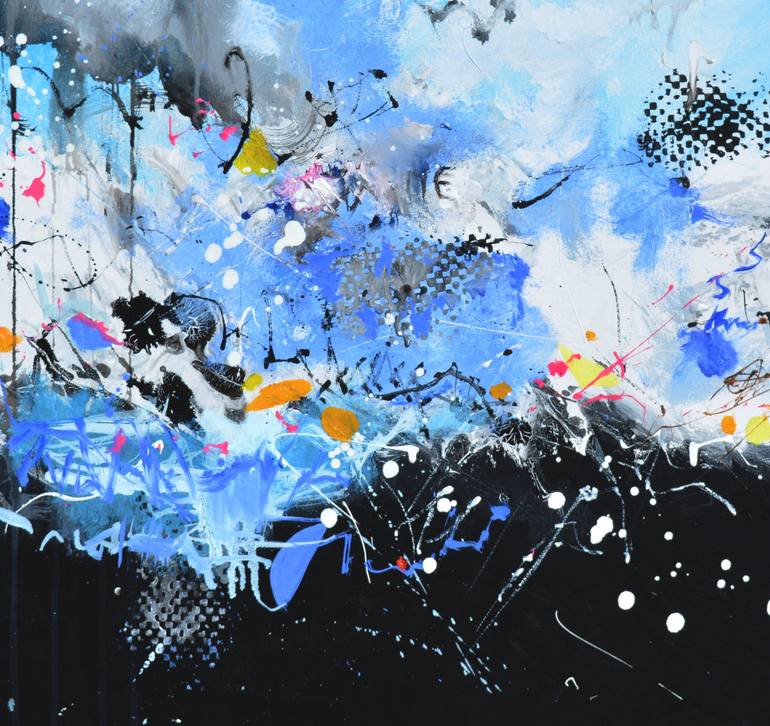 Original Abstract Painting by Pol Ledent