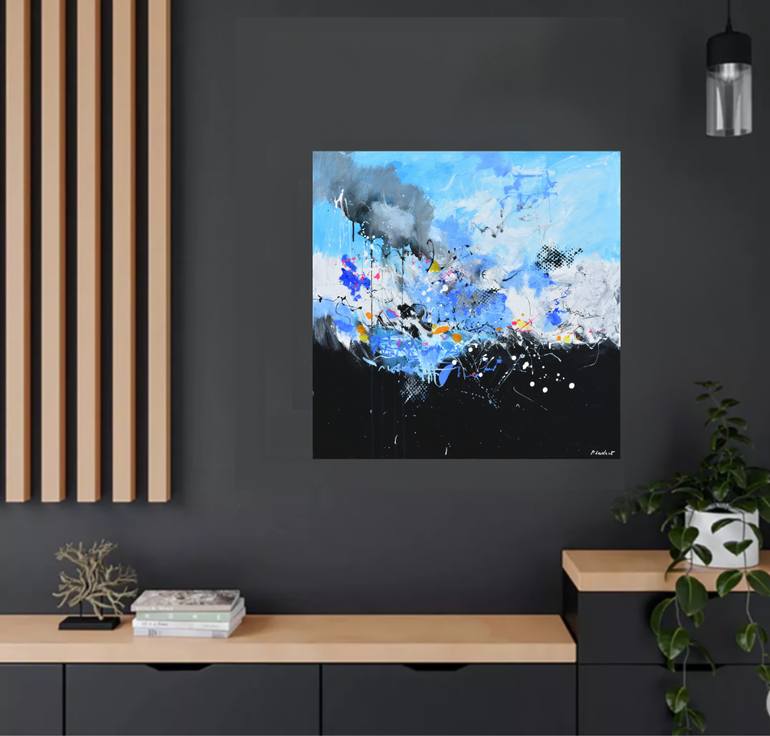 Original Abstract Painting by Pol Ledent