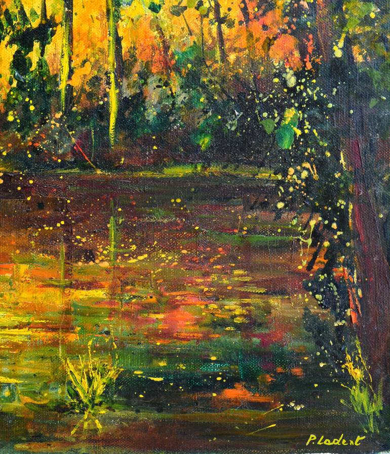 Original Impressionism Landscape Painting by Pol Ledent