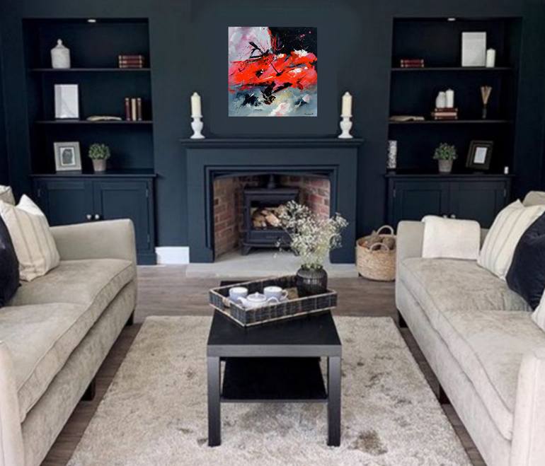 Original Abstract Painting by Pol Ledent