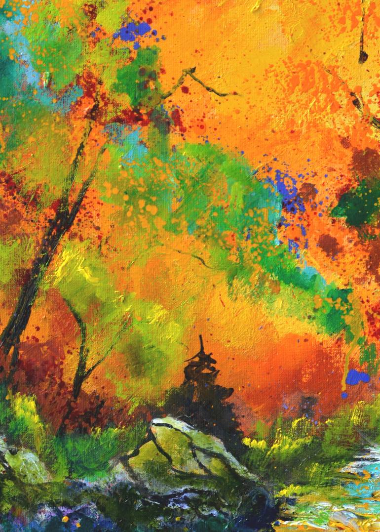Original Impressionism Landscape Painting by Pol Ledent