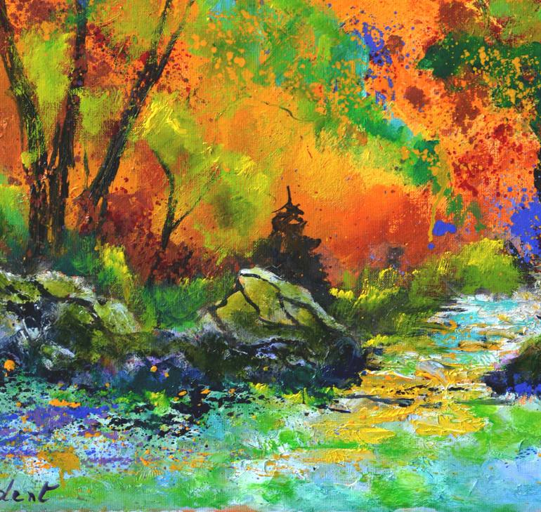 Original Impressionism Landscape Painting by Pol Ledent