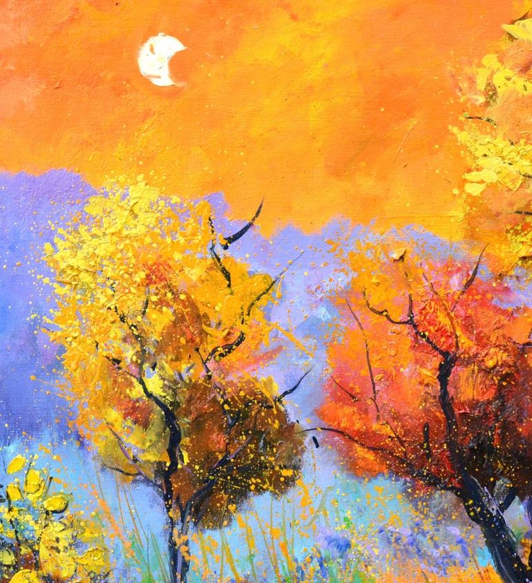 Original Impressionism Landscape Painting by Pol Ledent
