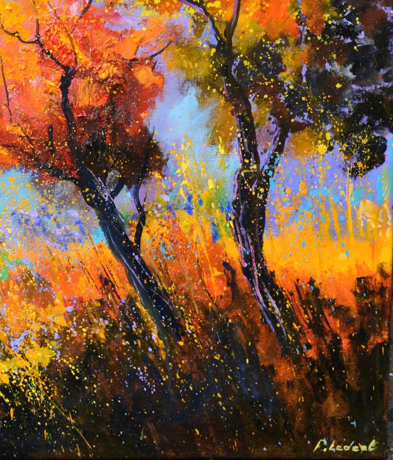 Original Impressionism Landscape Painting by Pol Ledent