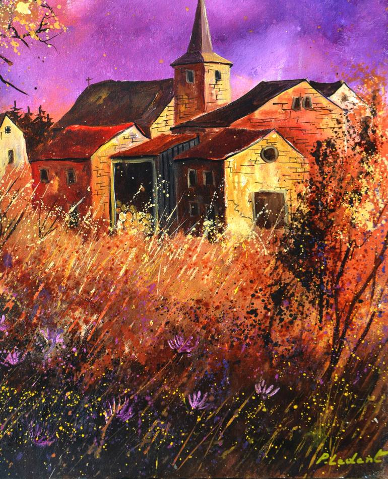 Original Impressionism Landscape Painting by Pol Ledent
