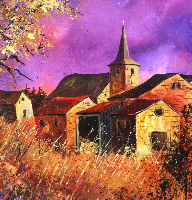 Original Impressionism Landscape Painting by Pol Ledent