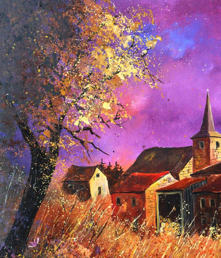 Original Impressionism Landscape Painting by Pol Ledent