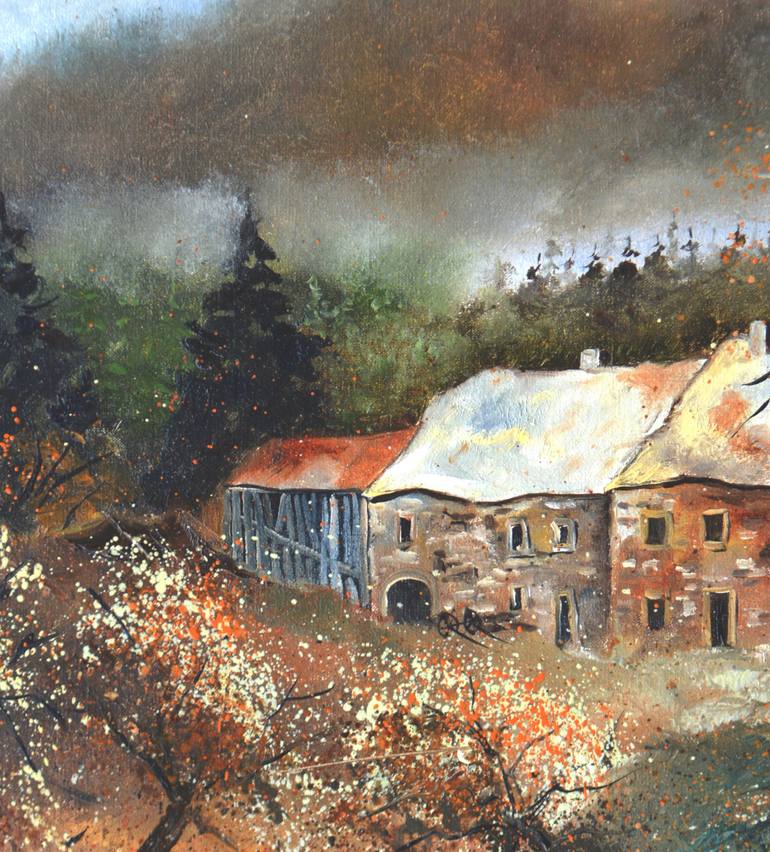 Original Impressionism Landscape Painting by Pol Ledent