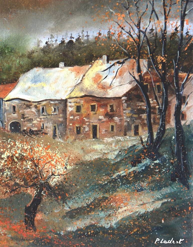Original Impressionism Landscape Painting by Pol Ledent