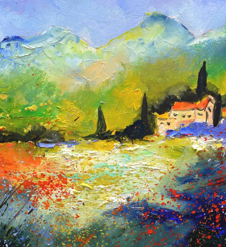 Original Impressionism Landscape Painting by Pol Ledent