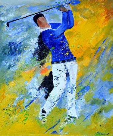 Original Impressionism Sports Paintings by Pol Ledent