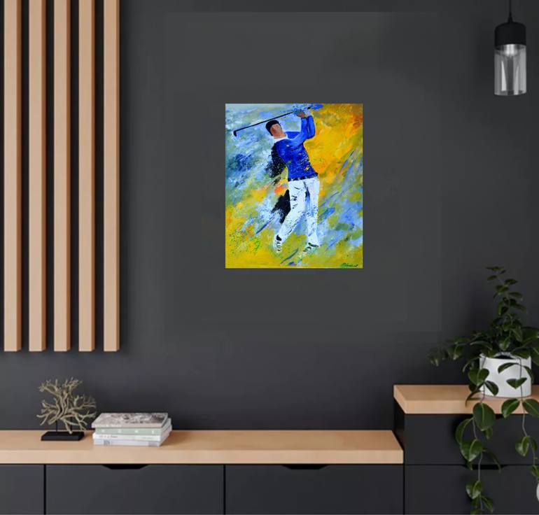 Original Impressionism Sports Painting by Pol Ledent