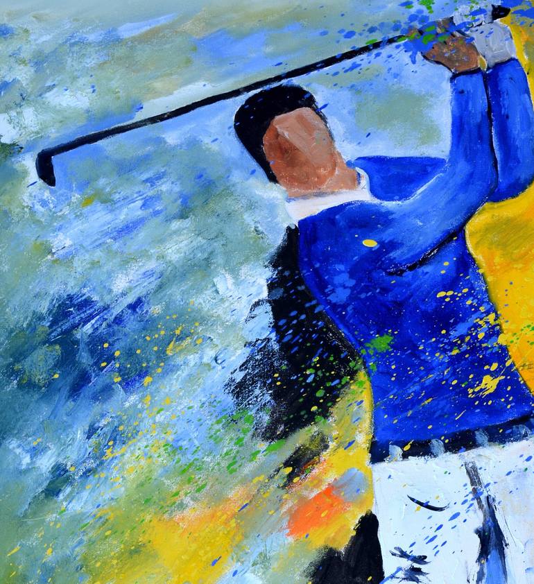 Original Impressionism Sports Painting by Pol Ledent
