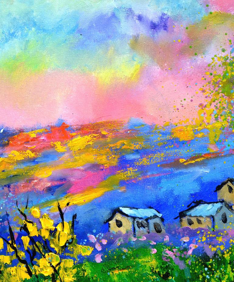 Original Impressionism Landscape Painting by Pol Ledent