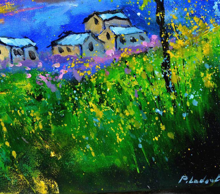 Original Impressionism Landscape Painting by Pol Ledent