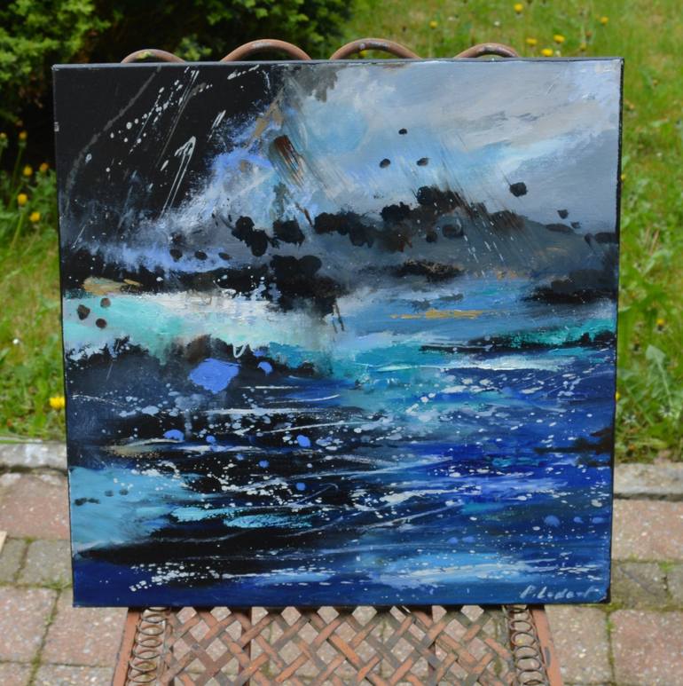 Original Abstract Painting by Pol Ledent