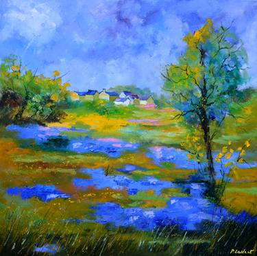 Original Impressionism Landscape Paintings by Pol Ledent